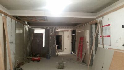 吊頂、干掛瓷磚上墻！