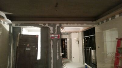 吊頂、干掛瓷磚上墻！