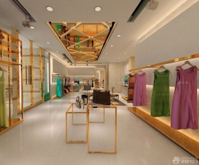 实体服装店装修 玻璃吊顶装修效果图