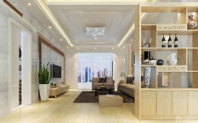 家裝隔斷酒柜 簡約歐式風(fēng)格客廳