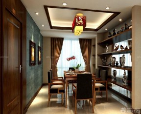 家裝隔斷酒柜 中式餐廳設(shè)計(jì)效果圖