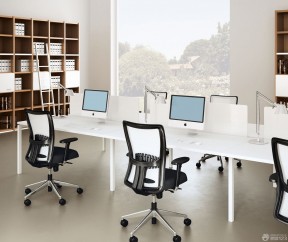 写字楼办公室设计 办公桌椅装修效果图片