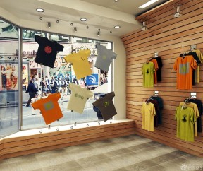 經(jīng)典服裝店裝修 木質(zhì)墻面裝修效果圖片