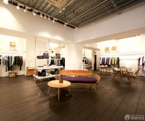 經典服裝店原木地板裝修效果圖片大全