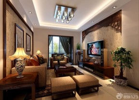 中式風格家裝 室內(nèi)客廳裝修效果圖