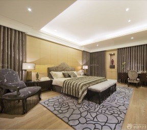 酒店式公寓纯色窗帘装修效果图片