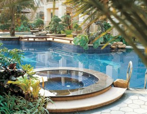 庭院设计装修123网效果图大全 游泳池设计