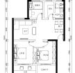 42平的小戶型三房兩廳裝修設(shè)計平面圖