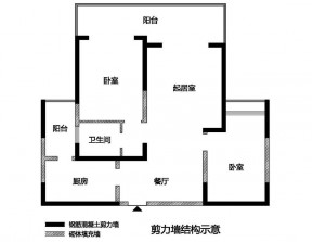42平的两室两厅小户型室内设计平面图