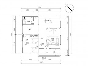 42平的小户型别墅室内设计平面图