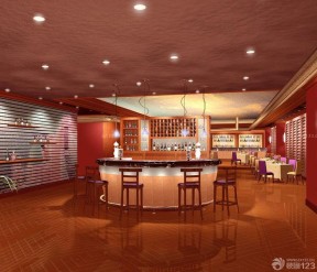 酒店吧臺裝修效果圖 小餐廳裝修效果圖片