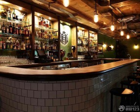 酒店吧臺裝修效果圖 儲物柜