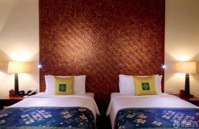 小型酒店设计效果图 床头背景墙装修效果图片