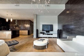 客廳電視背景墻裝修圖 loft風(fēng)格