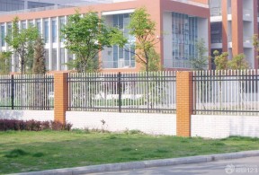 围墙护栏设计图 标准厂房效果图