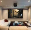 现代欧式简单客厅电视背景墙布效果图