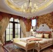 欧式风格婚房卧室窗帘图片