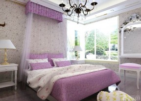 婚房卧室窗帘图片 现代简约风格图