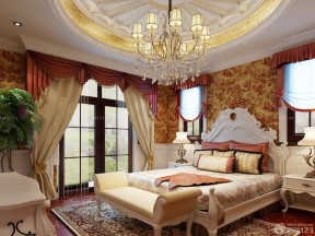 婚房卧室窗帘图片 欧式风格卧室
