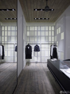 服裝店裝修圖 鏡子裝修效果圖片