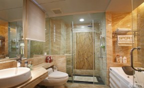 快捷酒店卫生间设计 卫生间淋浴隔断