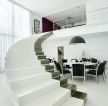 100平方房子现代简约装修室内楼梯图片
