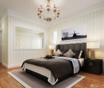 100平方房子现代简约装修卧室地毯图片
