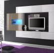创意现代简约电视背景墙壁柜装修效果图片
