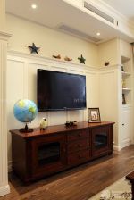美式古典实木家具客厅电视柜图片