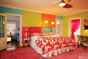 九十平三室一厅一厨一卫卧室颜色搭配装修效果图