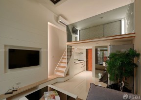 楼中楼楼梯扶手装修设计图 别墅空间设计