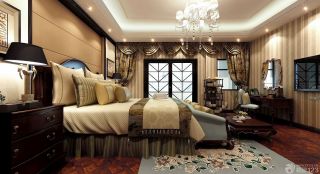 88平米两室两厅欧式古典风格卧室装修图