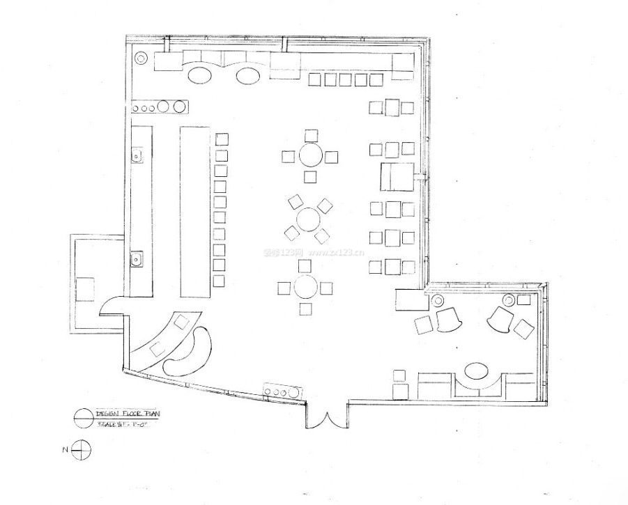高檔專賣店室內(nèi)設(shè)計平面圖大全