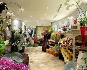20平米花店裝修效果圖 展廳設計裝修效果圖片