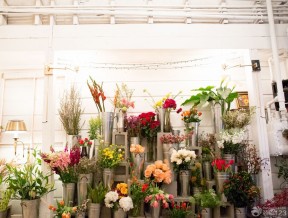 20平米花店裝修效果圖 展示架裝修效果圖片