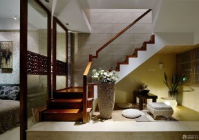 室内楼梯扶手图片大全 中式简约装修风格
