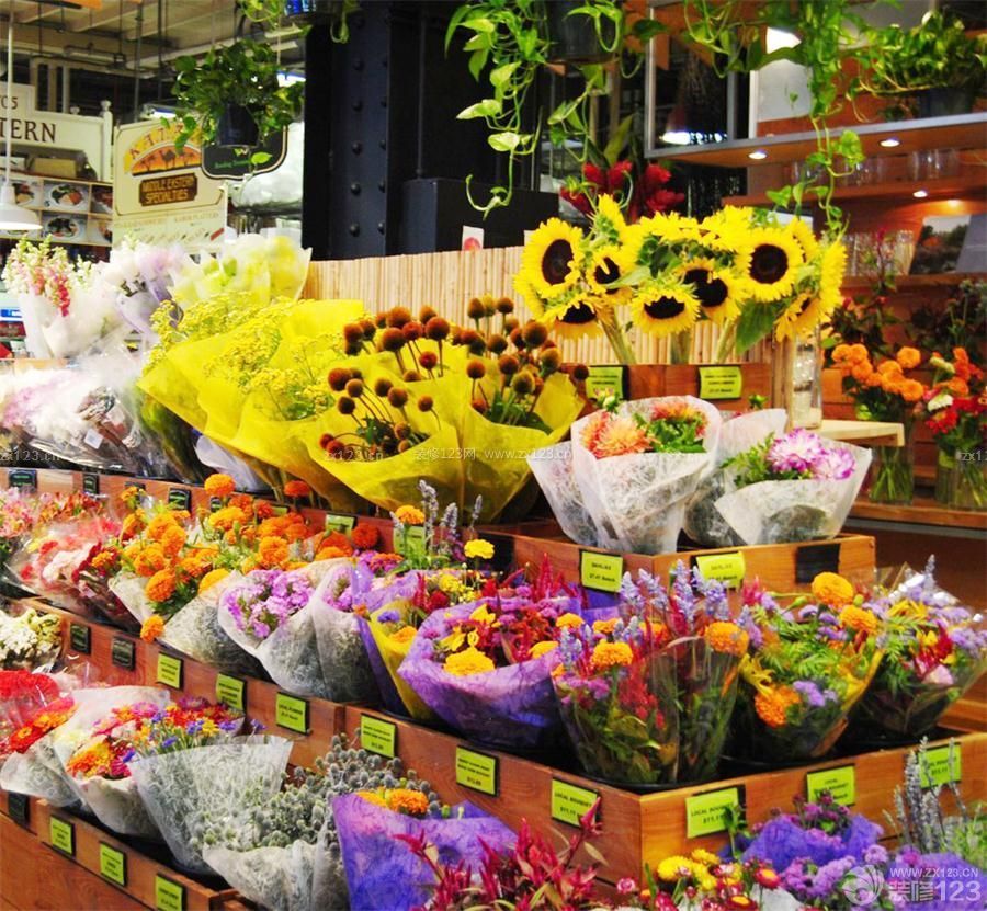 现代风格花店门面装修实景图欣赏