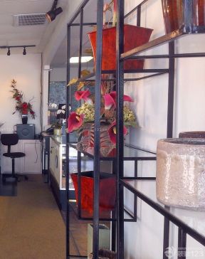 花店店面裝修 展示架裝修效果圖片