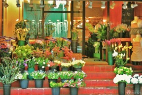 鮮花店店面裝修 陳列圖片