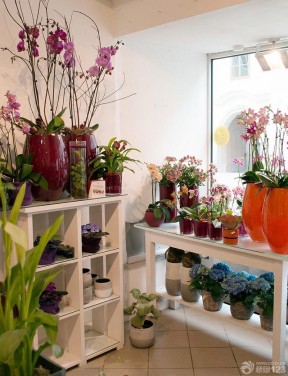 鮮花店效果圖 置物架裝修效果圖片