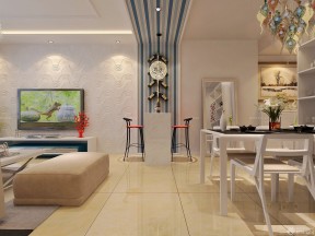 客厅电视背景墙效果图硅藻泥 简约欧式风格装修效果图