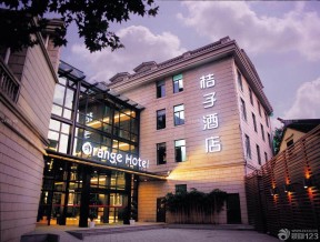 酒店門頭設計效果圖 鏡面背景墻裝修效果圖片