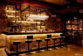 酒店吧台装修效果图 酒吧背景墙