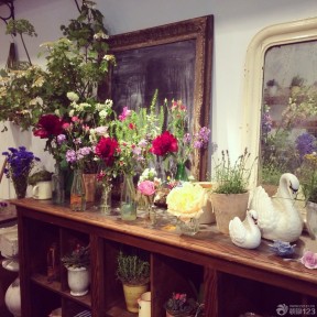 小型花店裝修效果圖 置物架裝修效果圖片