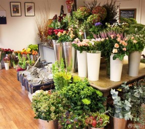 花店裝修擺設(shè) 展廳設(shè)計裝修效果圖片