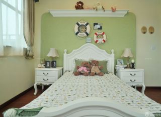 小户型儿童房间硅藻泥背景墙装修效果图片