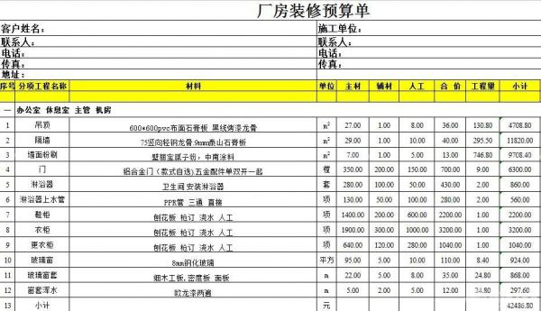 通过详细的情况来了解下厂房装修预算该如何做:      厂房装修需要先