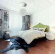 现代北欧风格小户型卧室小清新窗帘装修图片