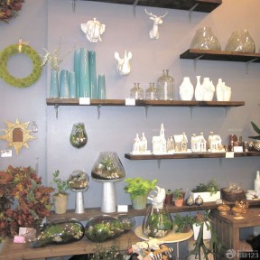 花店室內(nèi)裝修效果圖 置物架裝修效果圖片