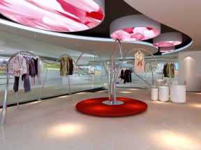 服裝店裝修效果圖圖片 圓形吊頂